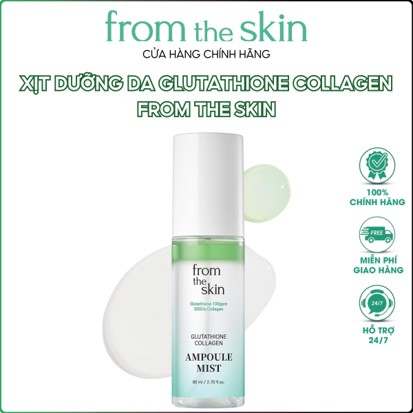 Xịt Dưỡng Da Glutathione Collagen From The Skin Ampoule Mist 80ml