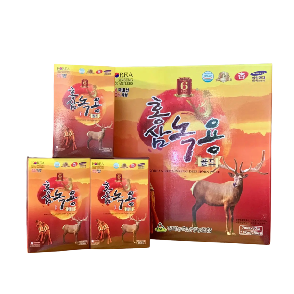 Nước Hồng Sâm Nhung Hươu Hộp 30 Gói