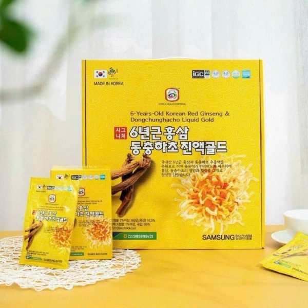 Nước Sâm Đông Trùng NongHyup Hộp Vàng 30 gói