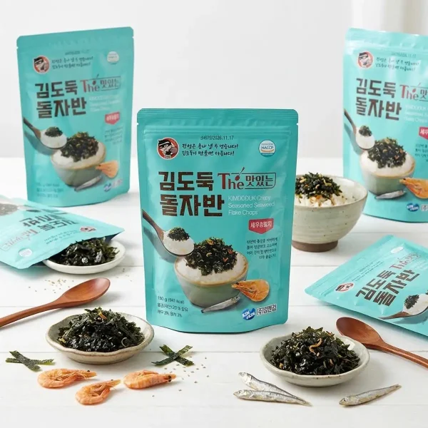 Rong biển vụn Kimdoduk vị Tôm & Cá cơm